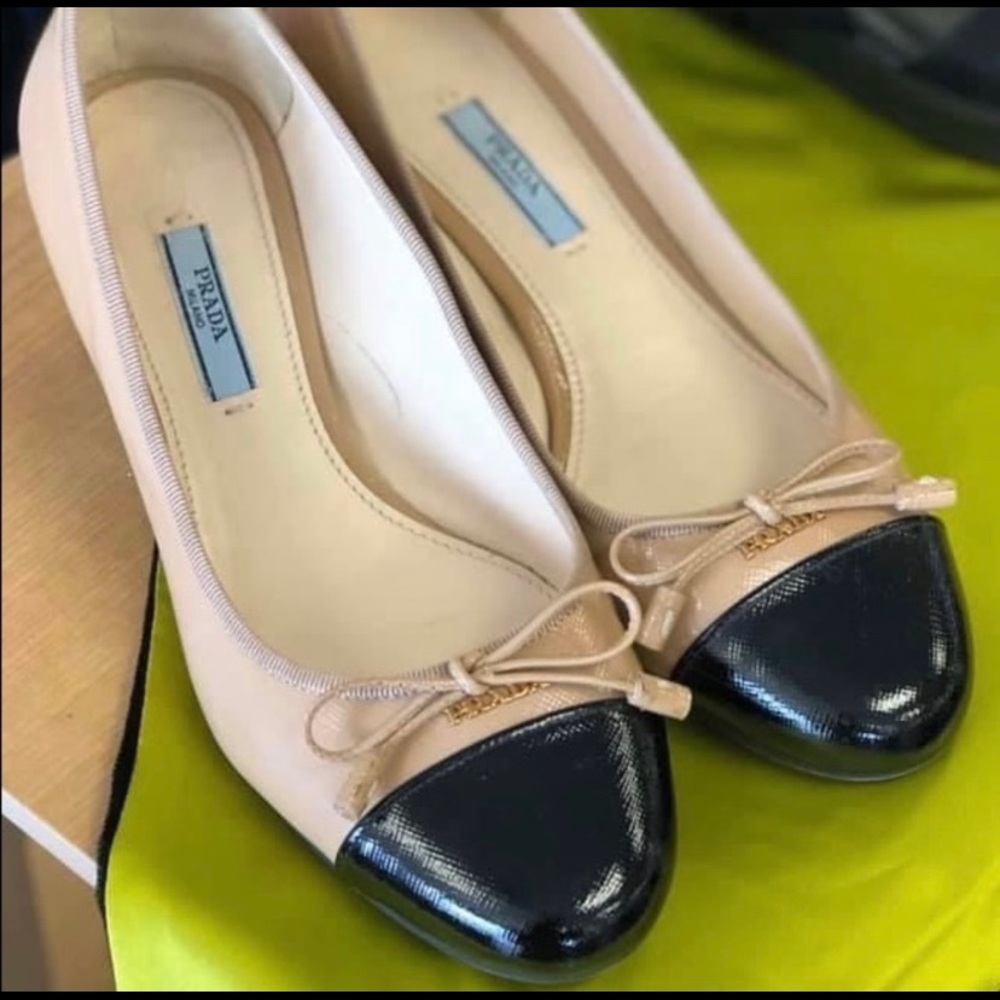 PRADA two toned heels